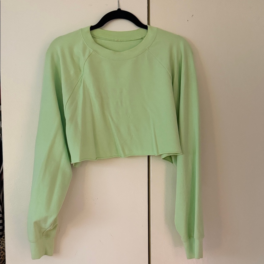 ALO Yoga Light Green Crop Top